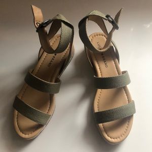 Lucky Brand Sandals, olive green